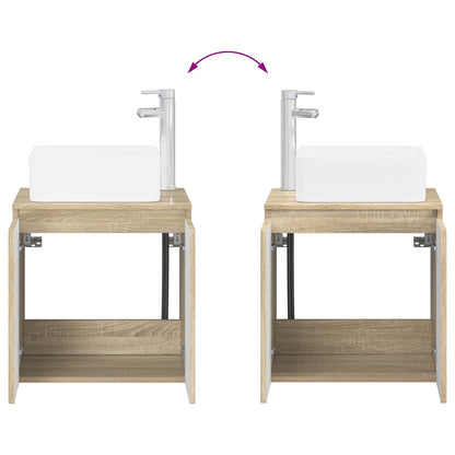 Mobile Lavabo da Parete Rovere Sonoma 53 x 35 x 63 cm | homemem39