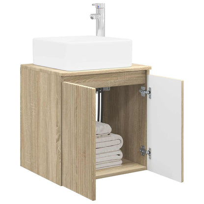 Mobile Lavabo da Parete Rovere Sonoma 53 x 35 x 63 cm | homemem39