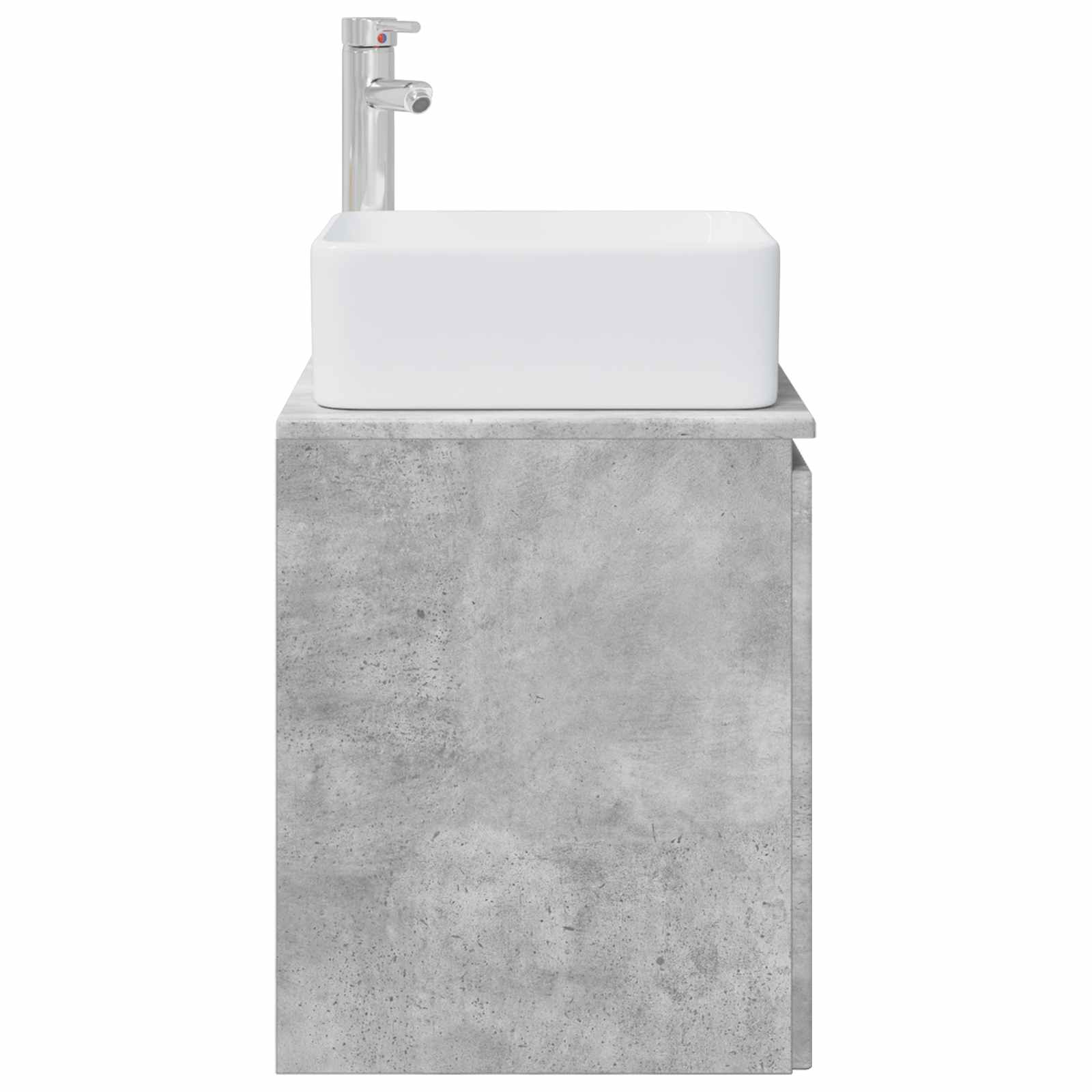 Mobile Lavabo da Parete Grigio Cemento 53 x 35 x 63 cm | homemem39