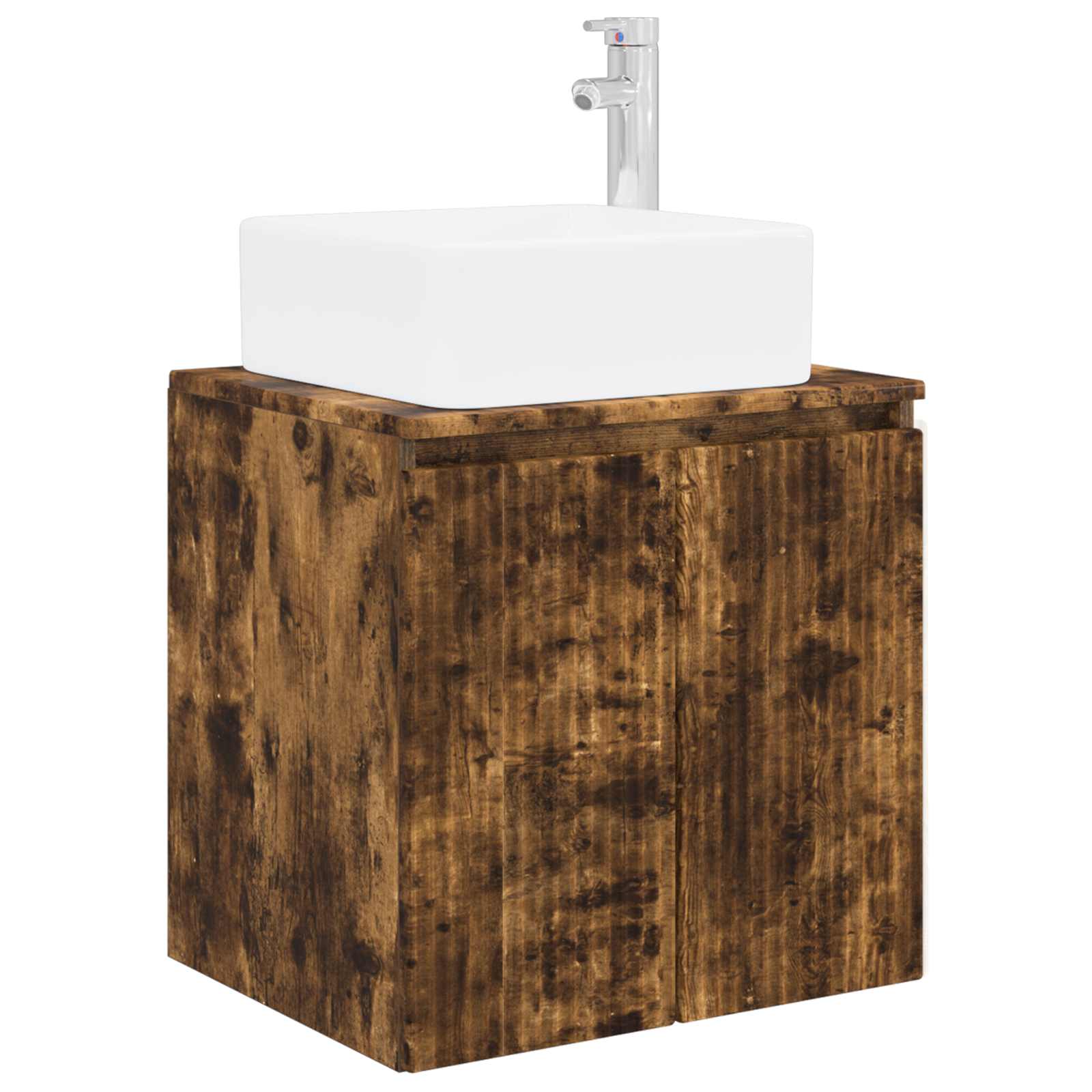 Mobile Lavabo da Parete Rovere Fumo 53 x 35 x 63 cm | homemem39