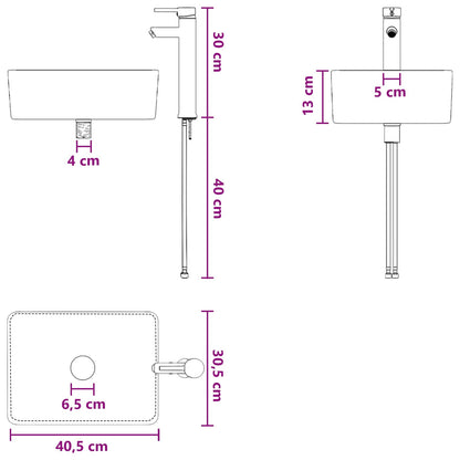 Mobile Lavabo da Parete Rovere Fumo 53 x 35 x 63 cm | homemem39