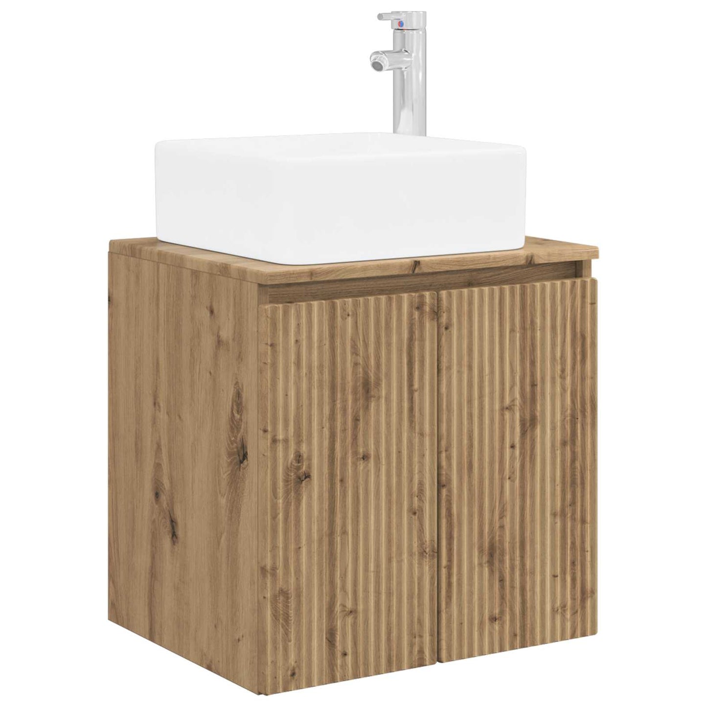 Mobile Lavabo da Parete Rovere Artigianale 53 x 35 x 63 cm | homemem39