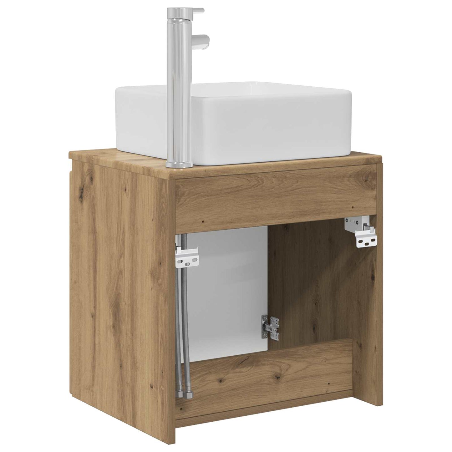 Mobile Lavabo da Parete Rovere Artigianale 53 x 35 x 63 cm | homemem39