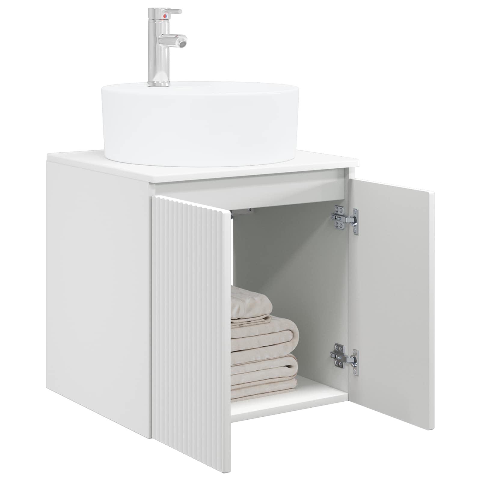Mobile Lavabo da Parete Bianco 49,5 x 44,5 x 65 cm | homemem39