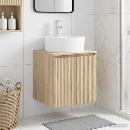 Mobile Lavabo da Parete Rovere Sonoma 49,5 x 44,5 x 65 cm | homemem39