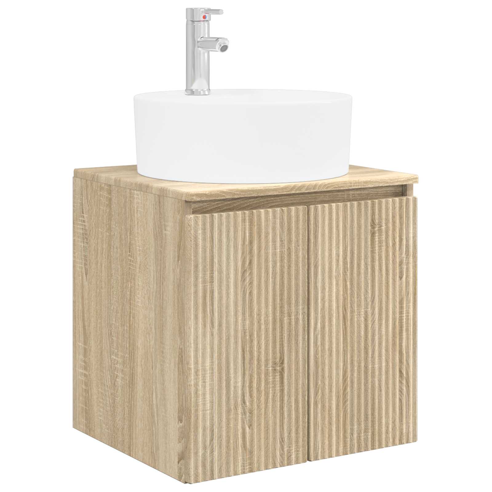 Mobile Lavabo da Parete Rovere Sonoma 49,5 x 44,5 x 65 cm | homemem39