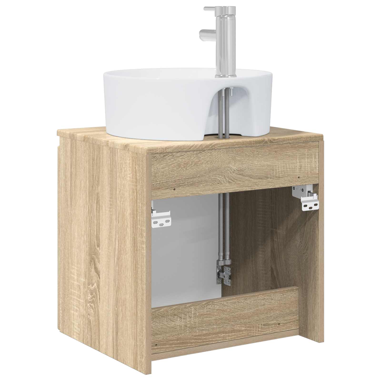 Mobile Lavabo da Parete Rovere Sonoma 49,5 x 44,5 x 65 cm | homemem39