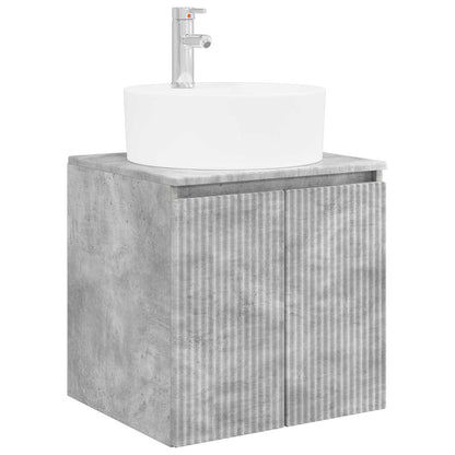 Mobile Lavabo da Parete Grigio Cemento 49,5 x 44,5 x 65 cm | homemem39