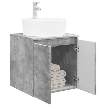 Mobile Lavabo da Parete Grigio Cemento 49,5 x 44,5 x 65 cm | homemem39