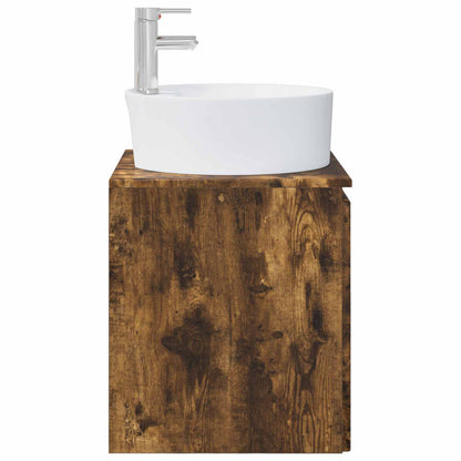 Mobile Lavabo da Parete Rovere Fumo 49,5 x 44,5 x 65 cm | homemem39