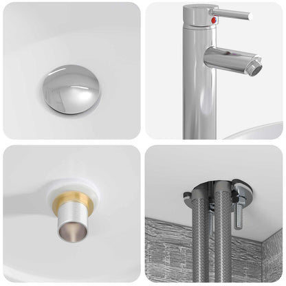 Mobile Lavabo da Parete Sonoma grigio 49,5 x 44,5 x 65 cm | homemem39