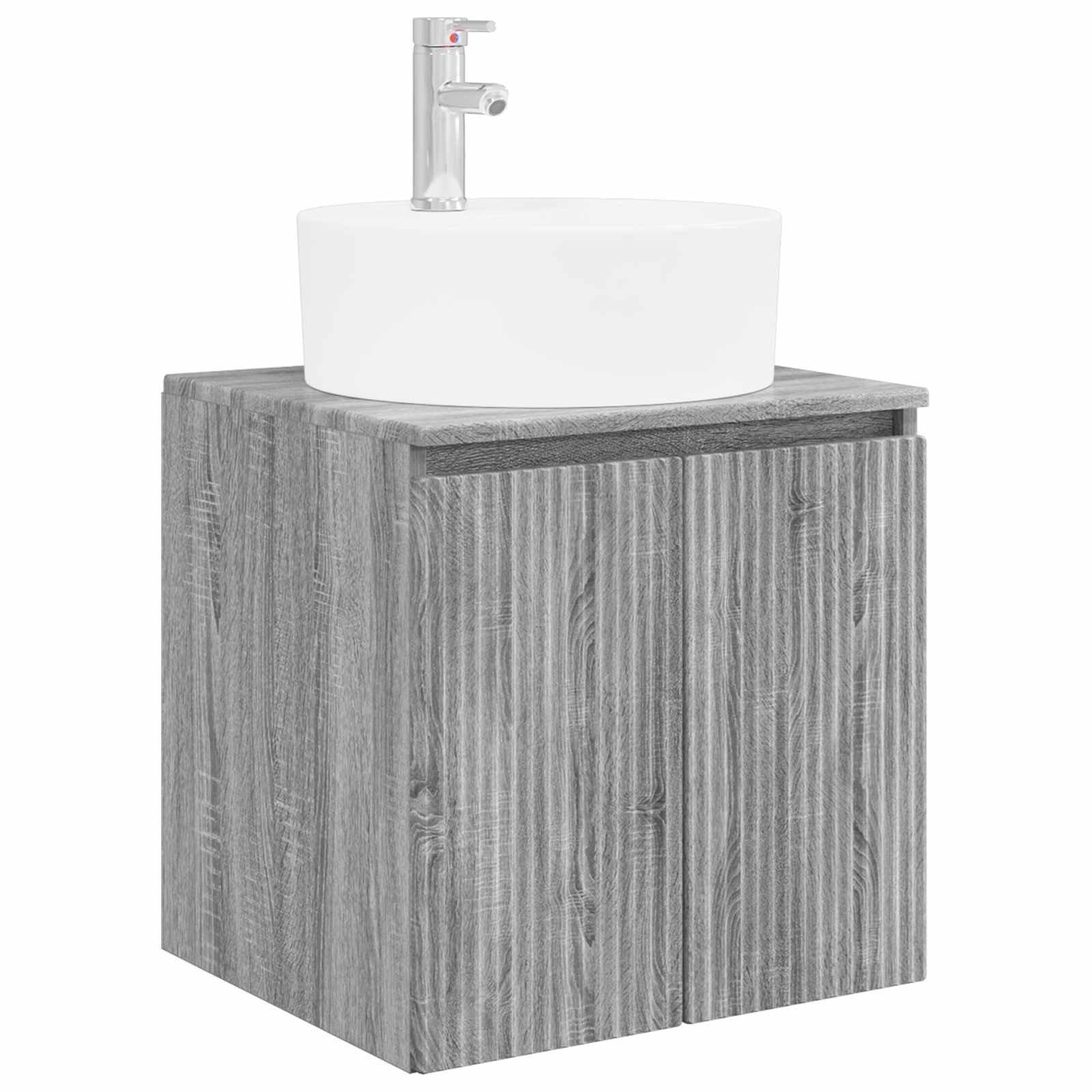 Mobile Lavabo da Parete Sonoma grigio 49,5 x 44,5 x 65 cm | homemem39