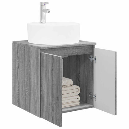Mobile Lavabo da Parete Sonoma grigio 49,5 x 44,5 x 65 cm | homemem39
