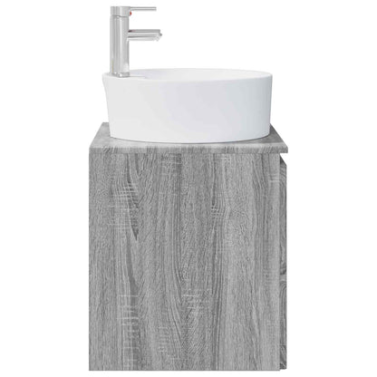 Mobile Lavabo da Parete Sonoma grigio 49,5 x 44,5 x 65 cm | homemem39