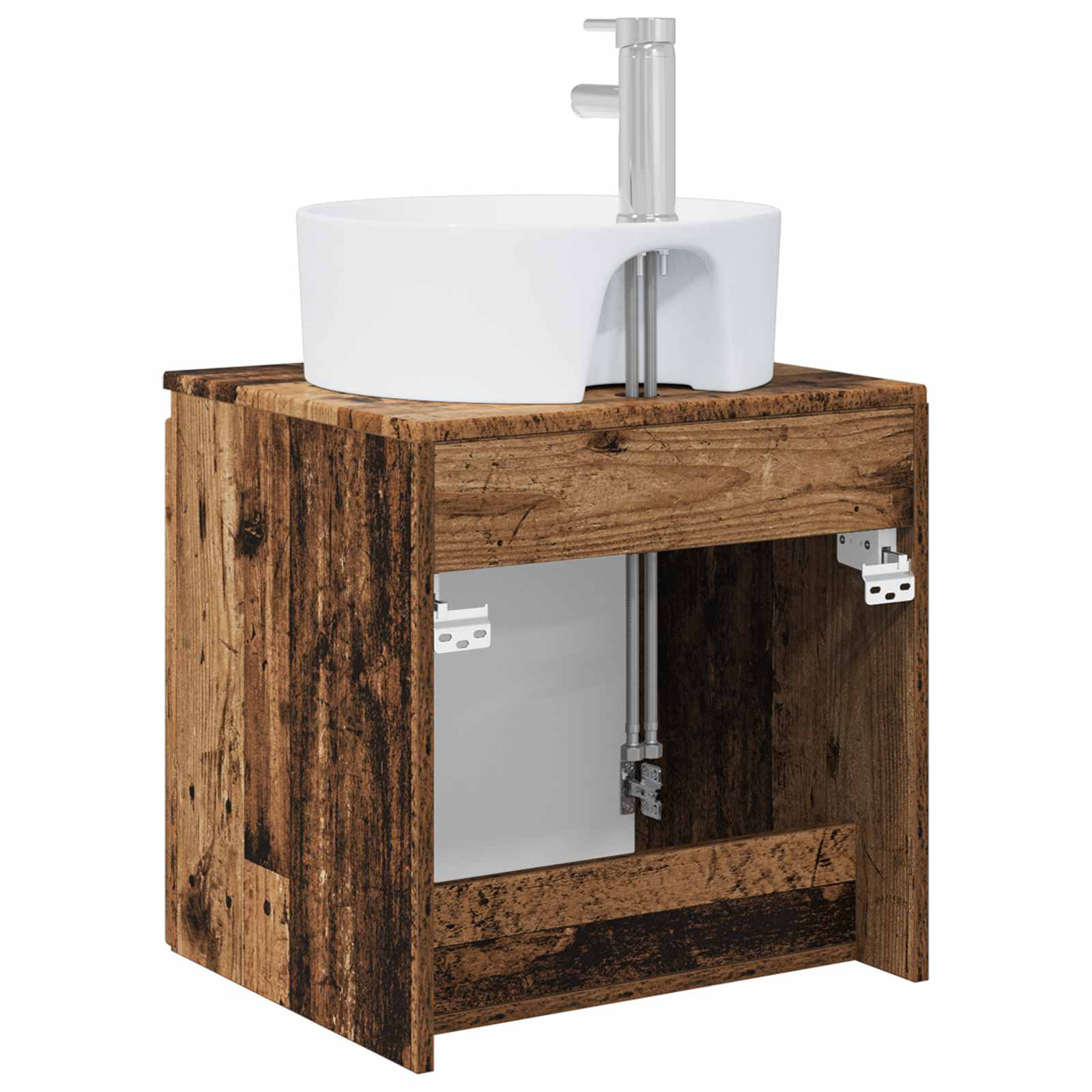Mobile Lavabo da Parete Legno antico 49,5 x 44,5 x 65 cm | homemem39