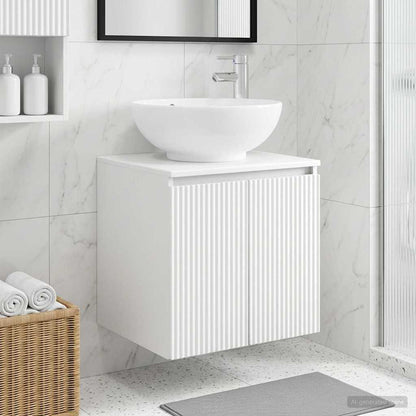 Mobile Lavabo da Parete Bianco 49,5 x 44,5 x 65 cm | homemem39