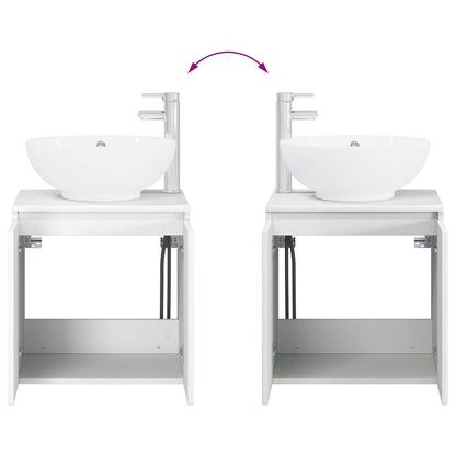 Mobile Lavabo da Parete Bianco 49,5 x 44,5 x 65 cm | homemem39