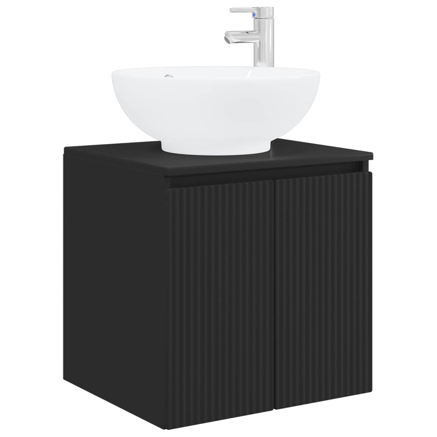 Mobile Lavabo da Parete Nero 49,5 x 44,5 x 65 cm | homemem39