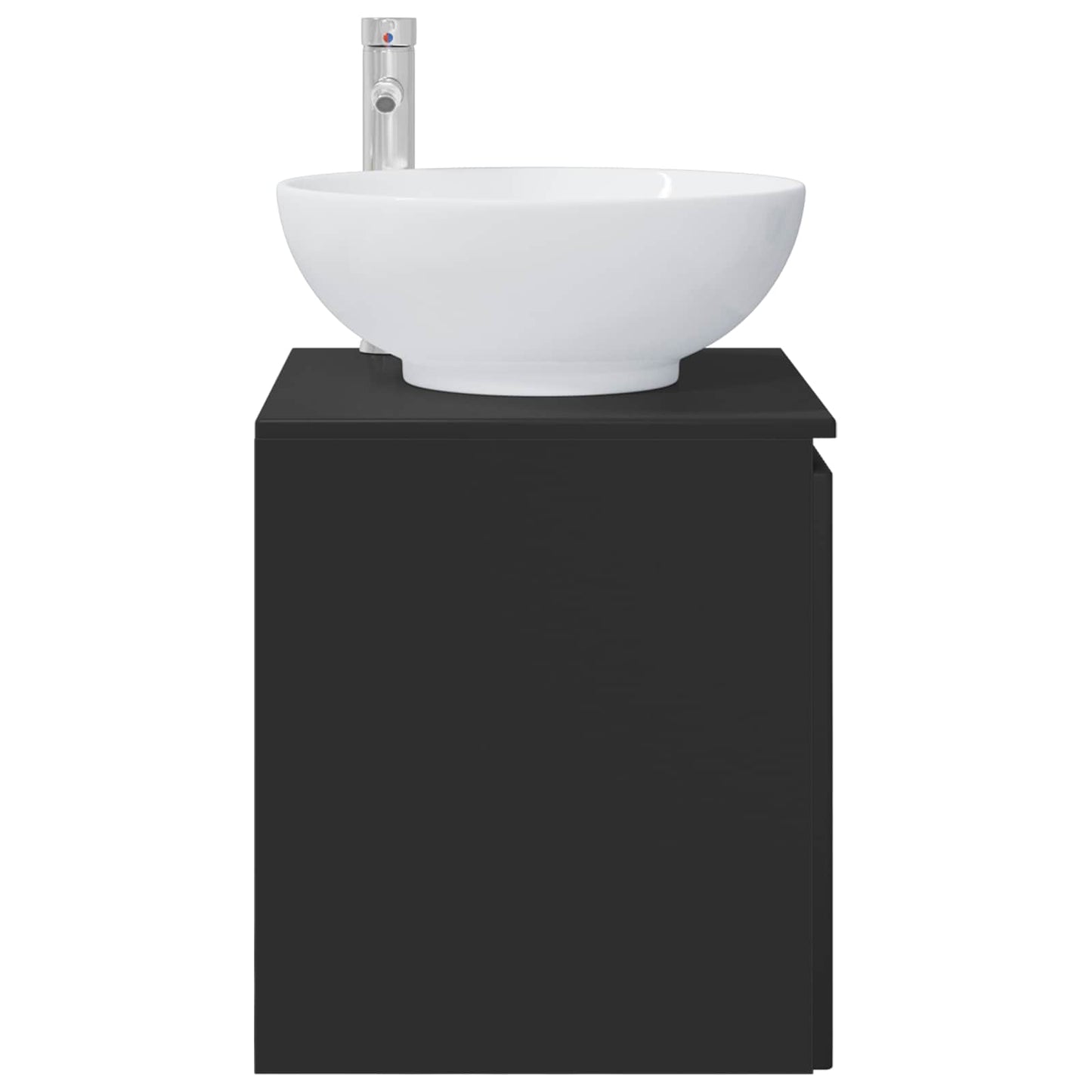 Mobile Lavabo da Parete Nero 49,5 x 44,5 x 65 cm | homemem39
