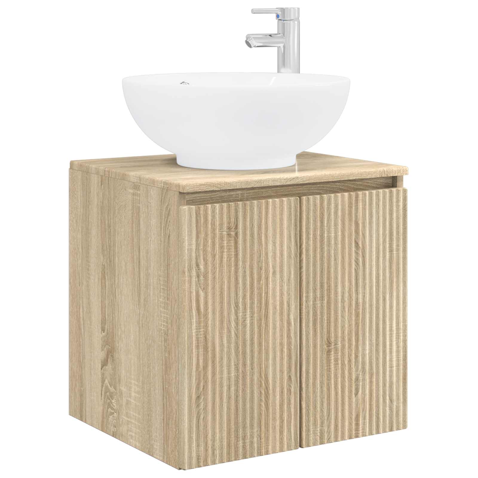 Mobile Lavabo da Parete Rovere Sonoma 49,5 x 44,5 x 65 cm | homemem39