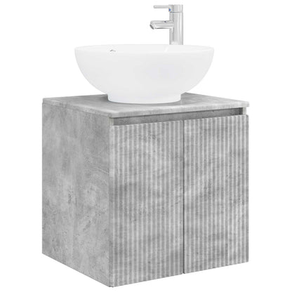 Mobile Lavabo da Parete Grigio Cemento 49,5 x 44,5 x 65 cm | homemem39