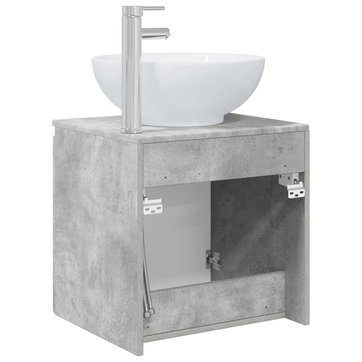 Mobile Lavabo da Parete Grigio Cemento 49,5 x 44,5 x 65 cm | homemem39
