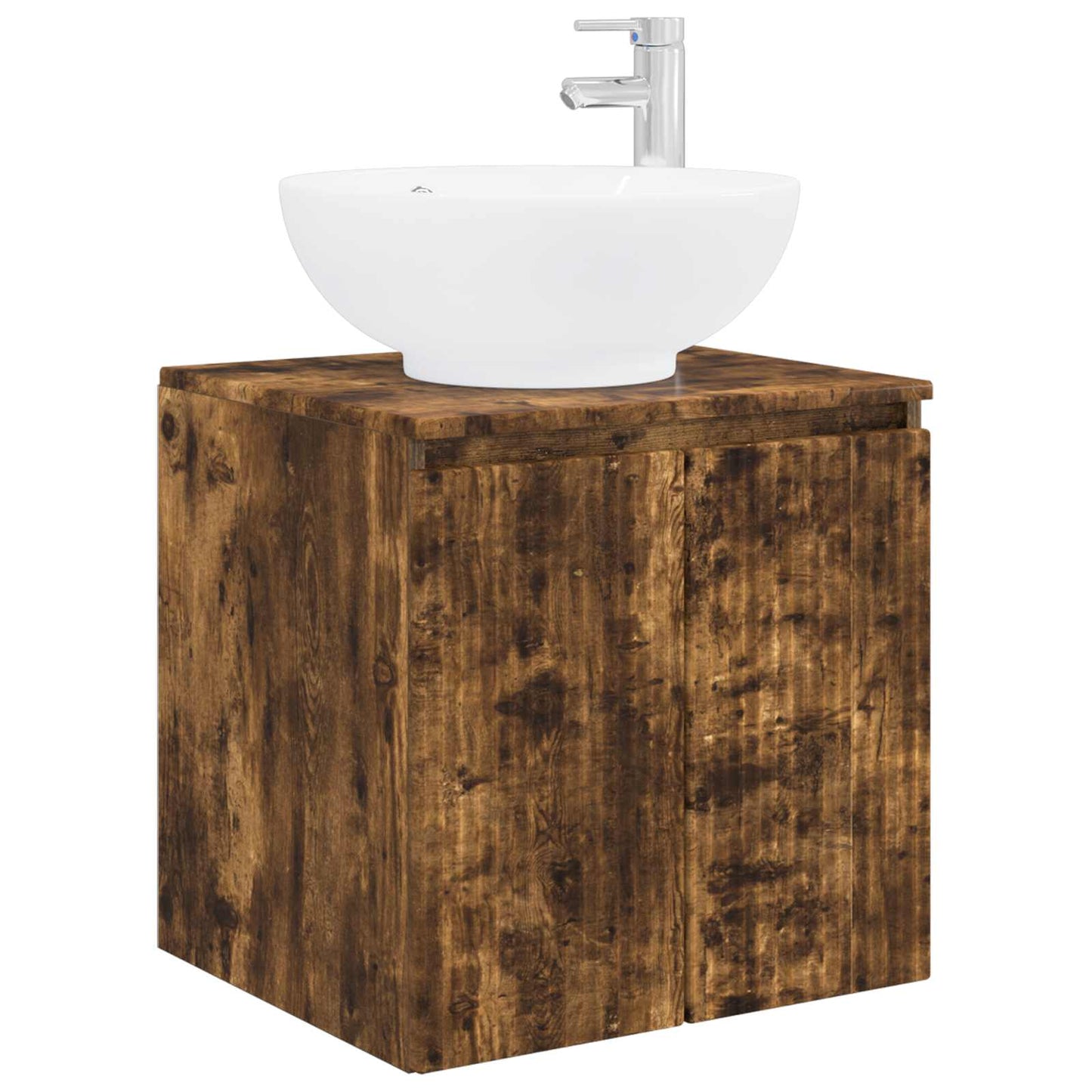 Mobile Lavabo da Parete Rovere Fumo 49,5 x 44,5 x 65 cm | homemem39