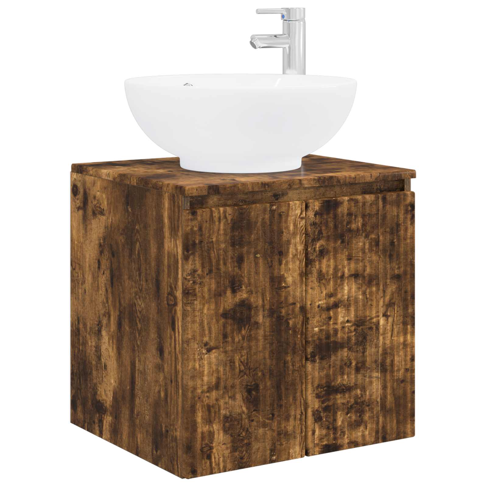 Mobile Lavabo da Parete Rovere Fumo 49,5 x 44,5 x 65 cm | homemem39