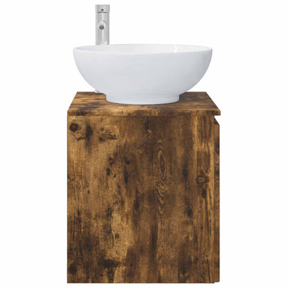 Mobile Lavabo da Parete Rovere Fumo 49,5 x 44,5 x 65 cm | homemem39