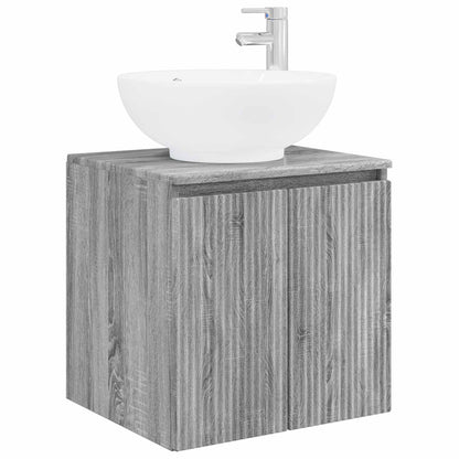 Mobile Lavabo da Parete Sonoma grigio 49,5 x 44,5 x 65 cm | homemem39