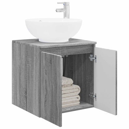 Mobile Lavabo da Parete Sonoma grigio 49,5 x 44,5 x 65 cm | homemem39