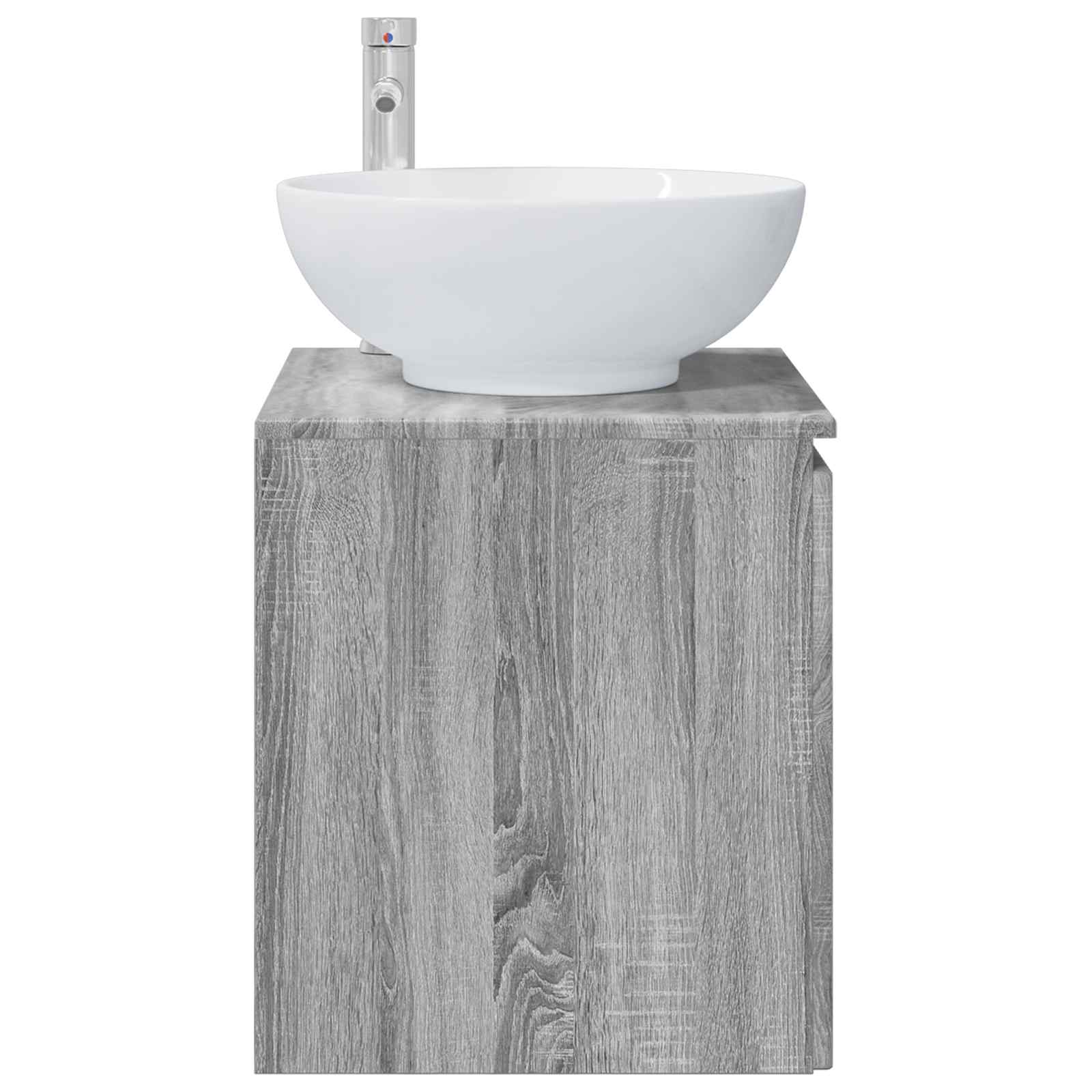 Mobile Lavabo da Parete Sonoma grigio 49,5 x 44,5 x 65 cm | homemem39