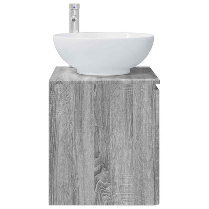 Mobile Lavabo da Parete Sonoma grigio 49,5 x 44,5 x 65 cm | homemem39