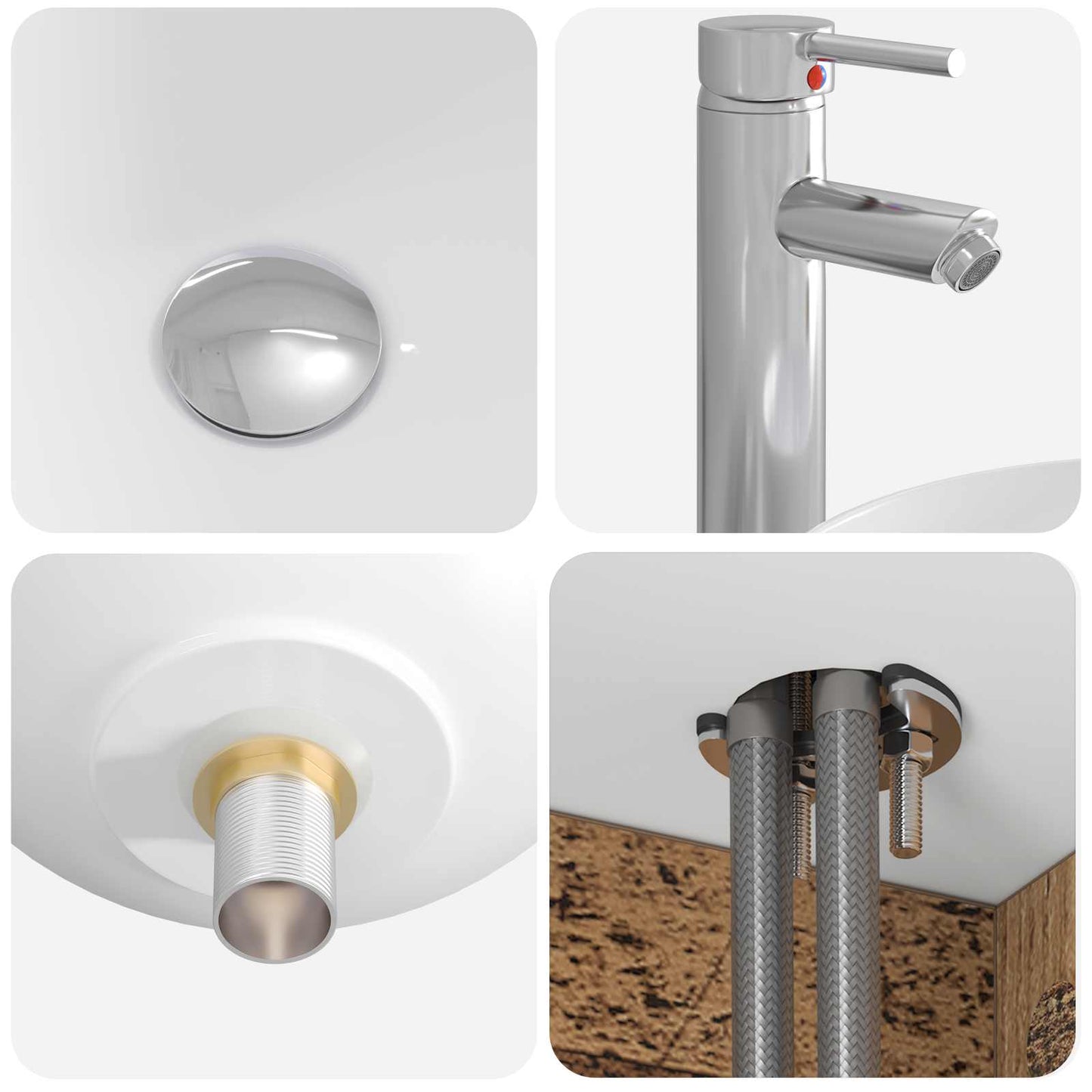 Mobile Lavabo da Parete Legno antico 49,5 x 44,5 x 65 cm | homemem39