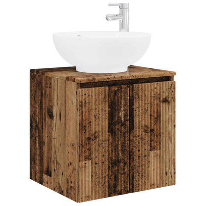 Mobile Lavabo da Parete Legno antico 49,5 x 44,5 x 65 cm