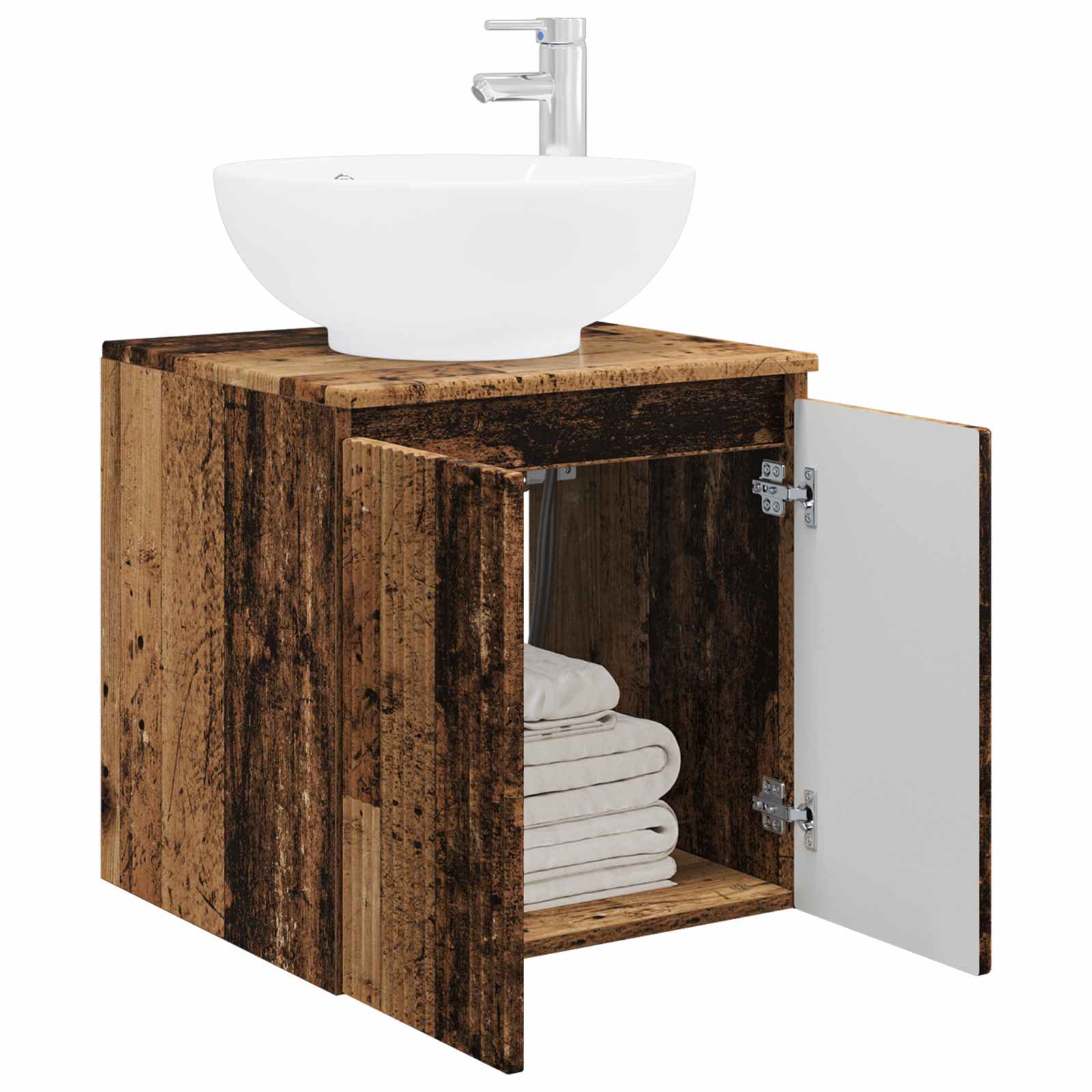 Mobile Lavabo da Parete Legno antico 49,5 x 44,5 x 65 cm | homemem39