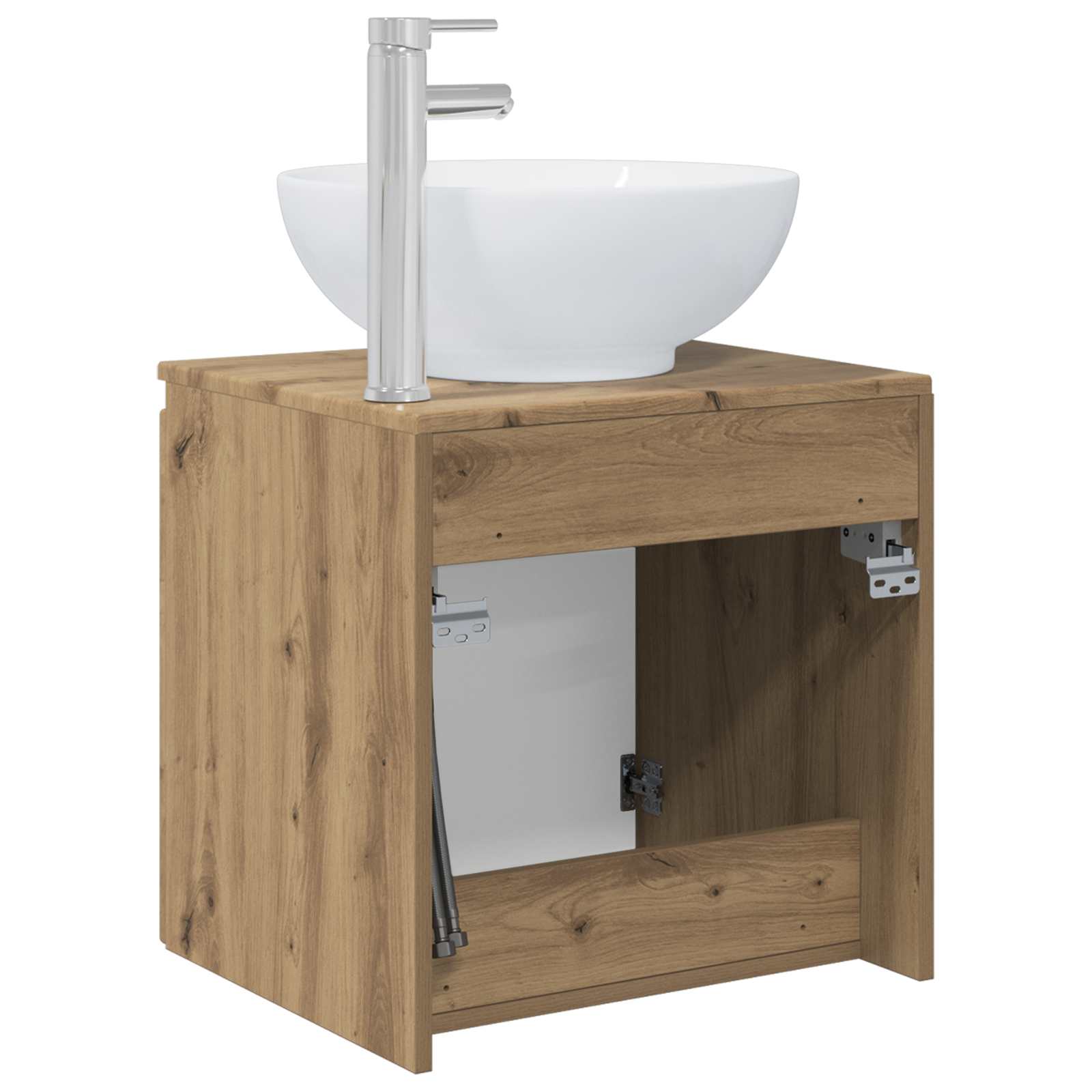 Mobile Lavabo da Parete Rovere Artigianale 49,5 x 44,5 x 65 cm | homemem39