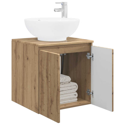 Mobile Lavabo da Parete Rovere Artigianale 49,5 x 44,5 x 65 cm | homemem39