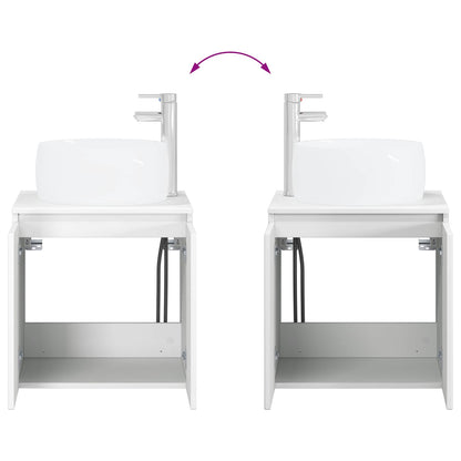 Mobile Lavabo da Parete Bianco 49,5 x 44,5 x 66 cm | homemem39