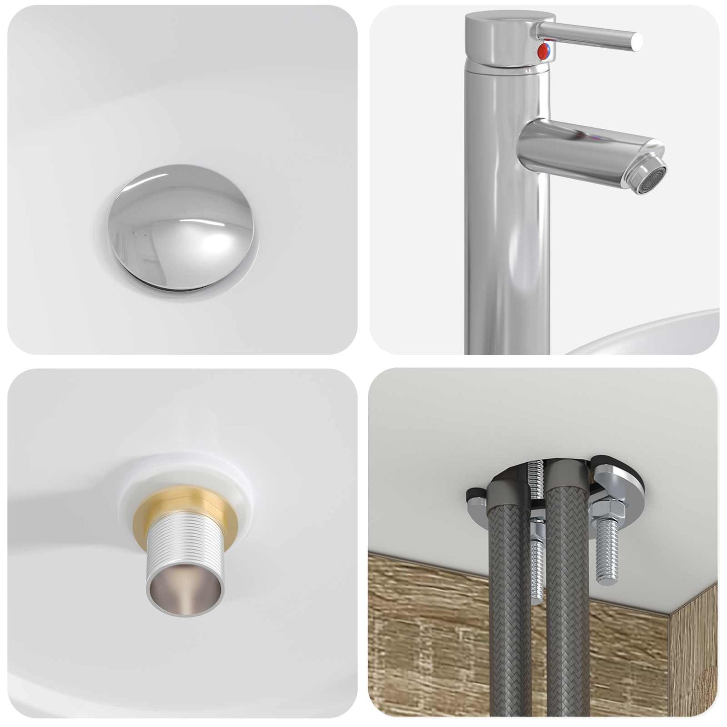 Mobile Lavabo da Parete Rovere Sonoma 49,5 x 44,5 x 66 cm | homemem39