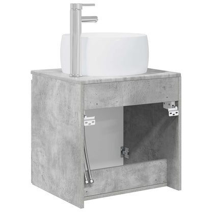 Mobile Lavabo da Parete Grigio Cemento 49,5 x 44,5 x 66 cm | homemem39