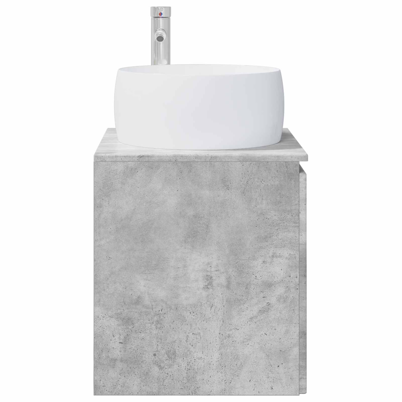 Mobile Lavabo da Parete Grigio Cemento 49,5 x 44,5 x 66 cm | homemem39