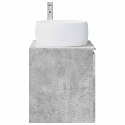 Mobile Lavabo da Parete Grigio Cemento 49,5 x 44,5 x 66 cm | homemem39