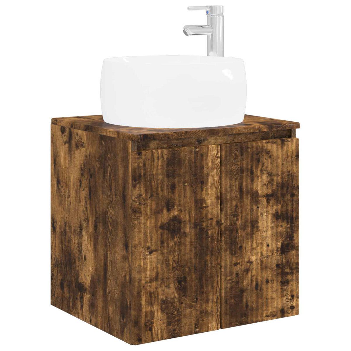 Mobile Lavabo da Parete Rovere Fumo 49,5 x 44,5 x 66 cm | homemem39