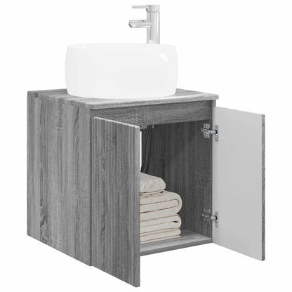 Mobile Lavabo da Parete Sonoma grigio 49,5 x 44,5 x 66 cm | homemem39
