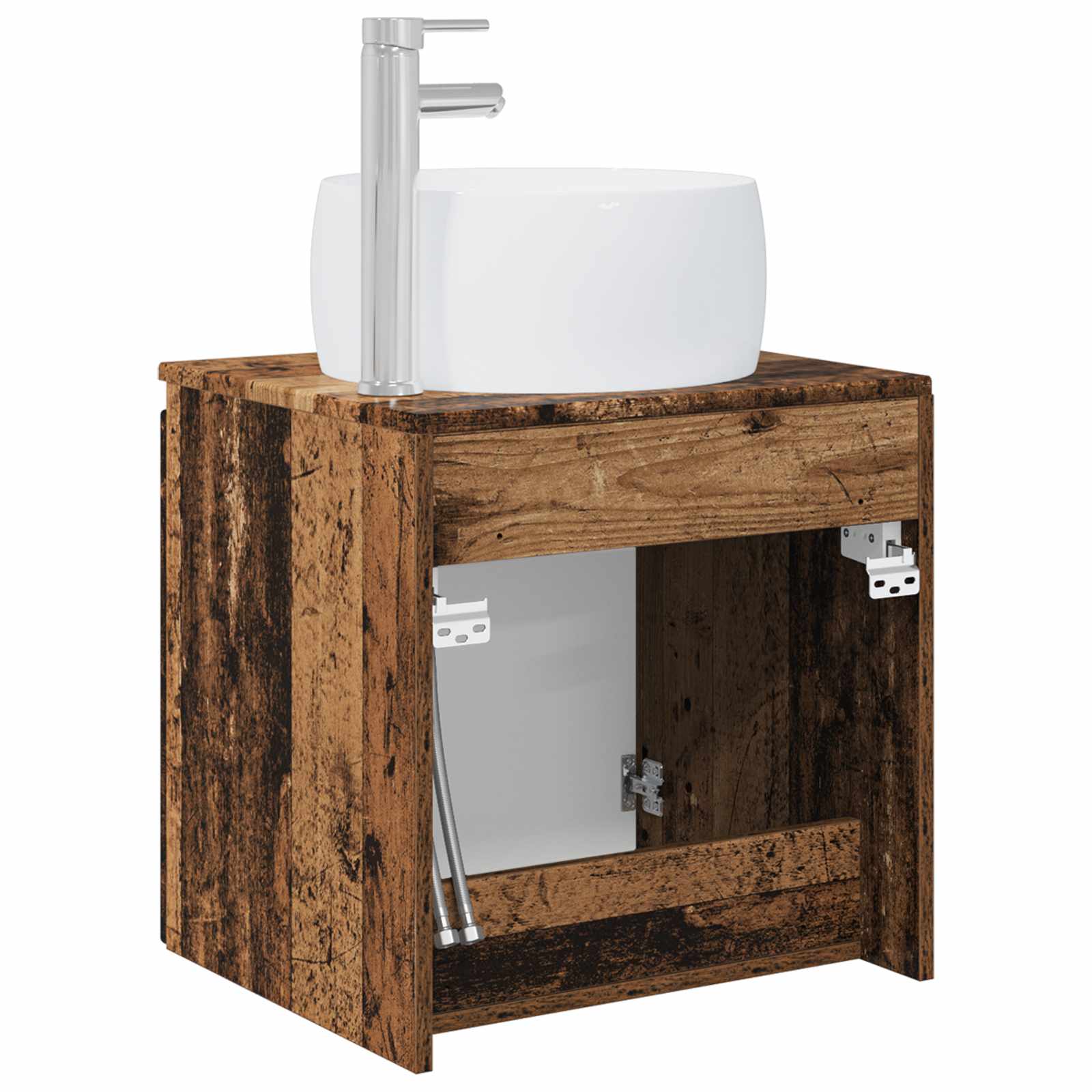Mobile Lavabo da Parete Legno antico 49,5 x 44,5 x 66 cm | homemem39