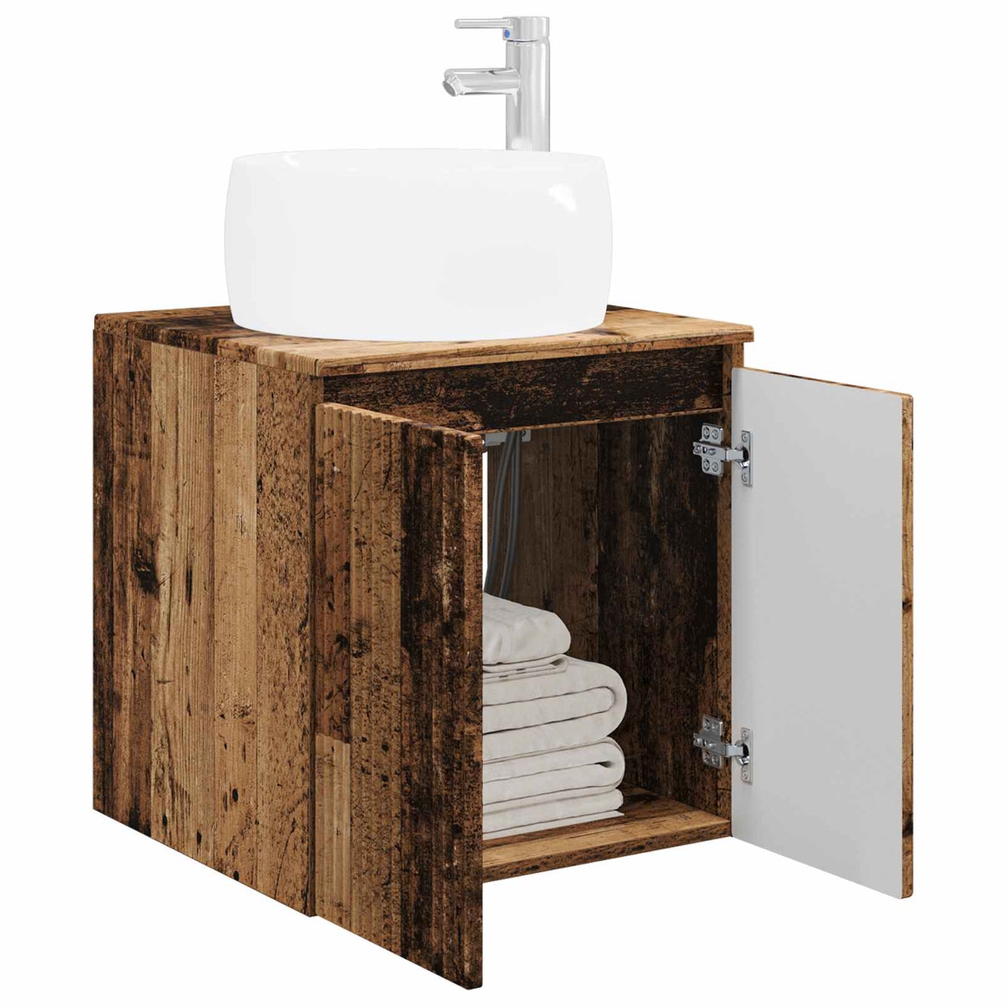Mobile Lavabo da Parete Legno antico 49,5 x 44,5 x 66 cm | homemem39