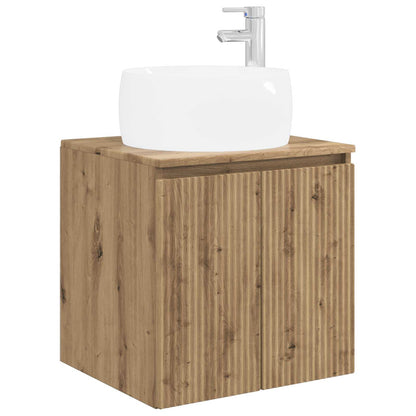 Mobile Lavabo da Parete Rovere Artigianale 49,5 x 44,5 x 66 cm | homemem39
