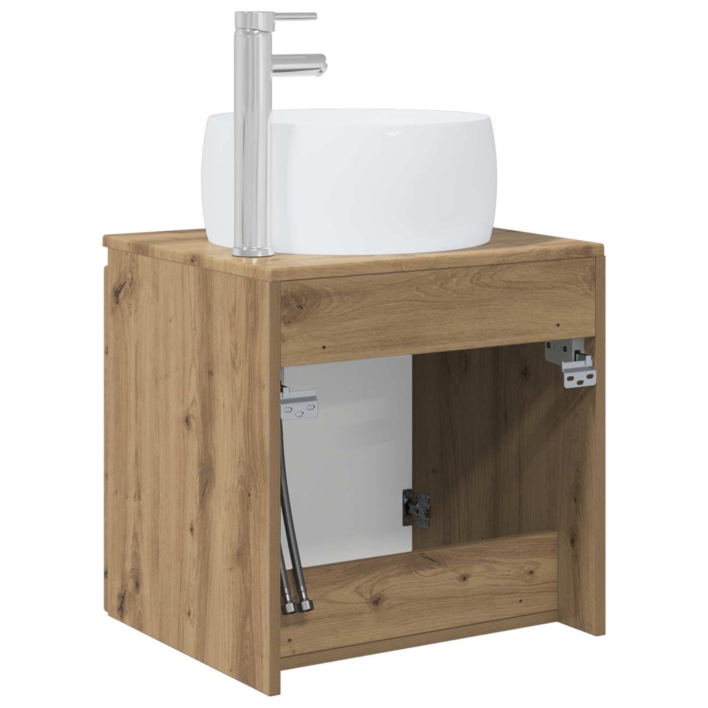Mobile Lavabo da Parete Rovere Artigianale 49,5 x 44,5 x 66 cm | homemem39