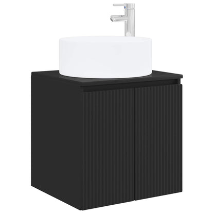 Mobile lavabo da parete Nero 49,5 x 44,5 x 65,5 cm | homemem39
